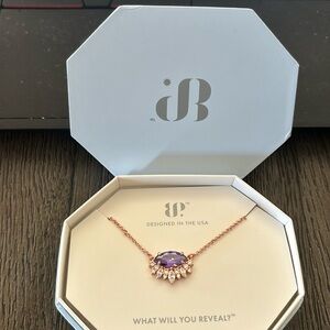 Bomb Party “Flames of Fire” purple topaz cubic zirconia on rose gold plating